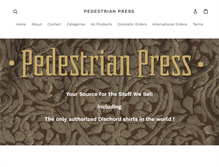 Tablet Screenshot of pedestrianpress.com